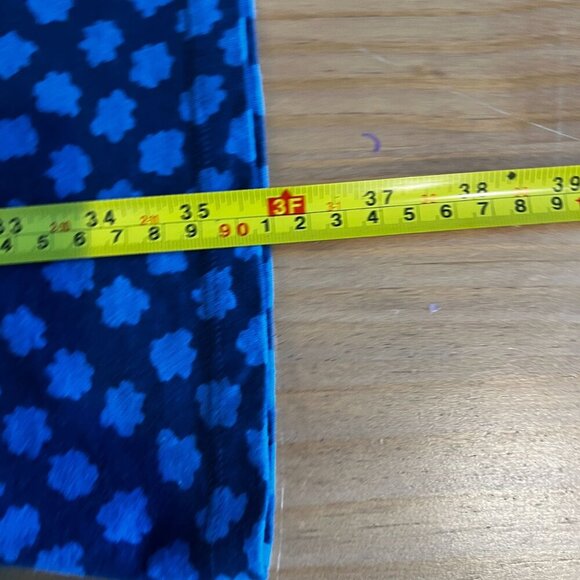 Boden Knee Length Floral Retro Dress Jersey Ruched Sz 4R in Blue Floral - Picture 9 of 11